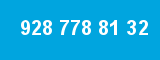928 778 81 32 928 778 81 32
